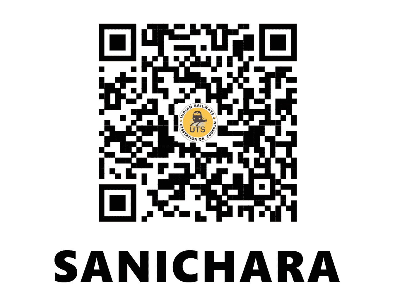 UTS QR Code for SANICHARA - SAC (NC - MADHYA PRADESH)